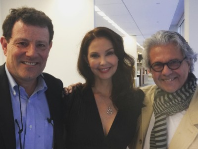 Ashely Judd with her father Michael Ciminella and Nicholas Krishtof.